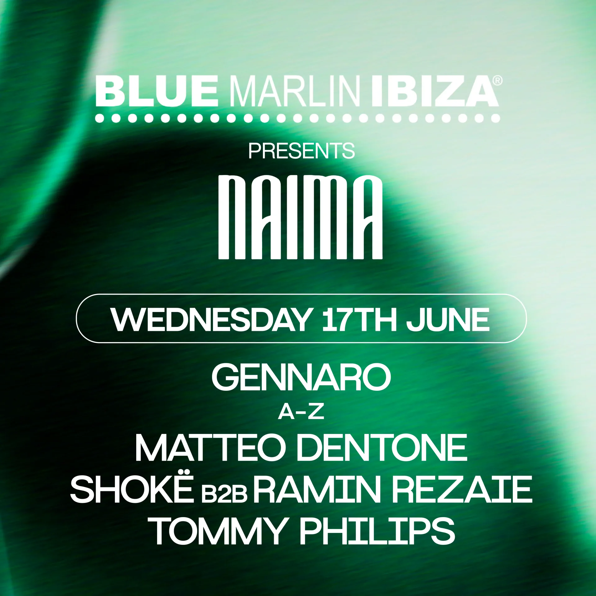 Namia at Blue Marlin on Wednesday, June 17, 2026