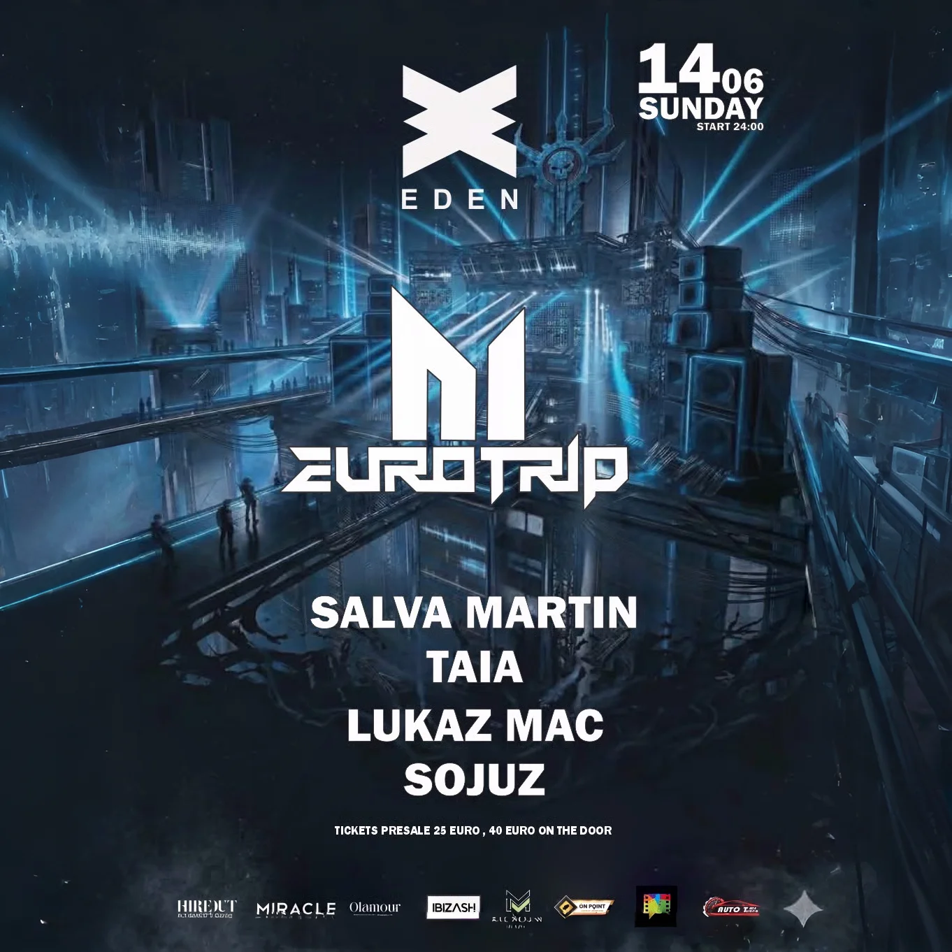 Eurotrip at Eden on Sunday, June 14, 2026