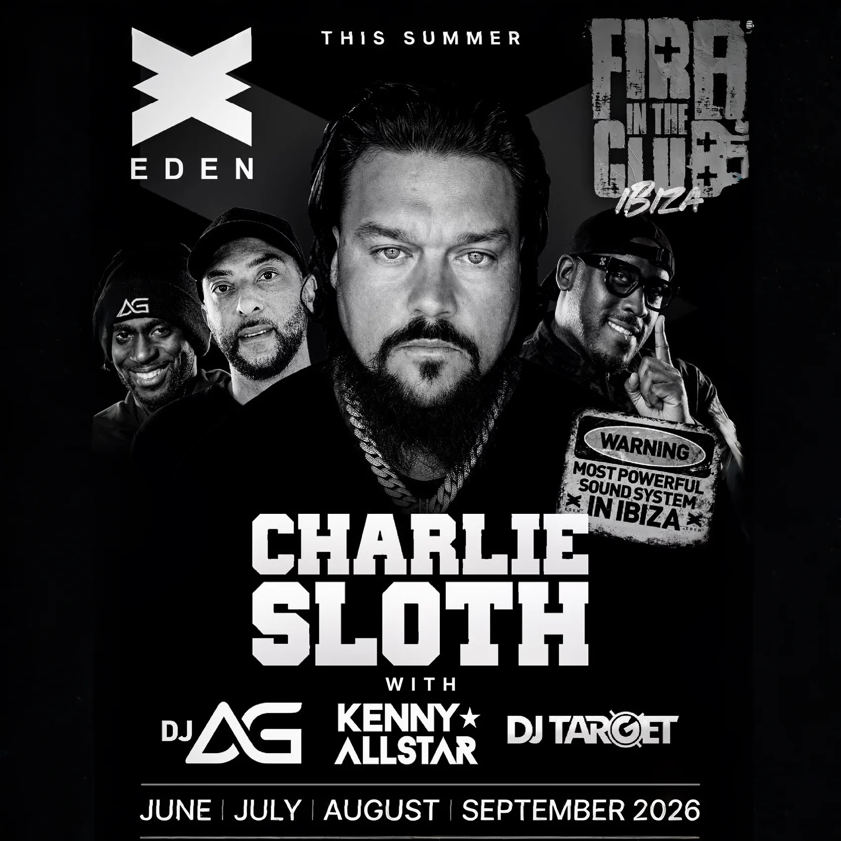 Fire In The Club at Eden on Friday, August 28, 2026