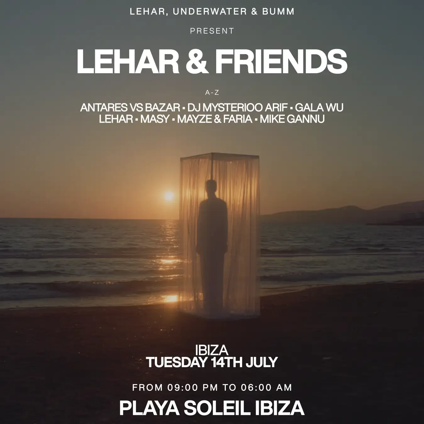 Lehar &amp; Friends at Playa Soleil on Tuesday, July 14, 2026
