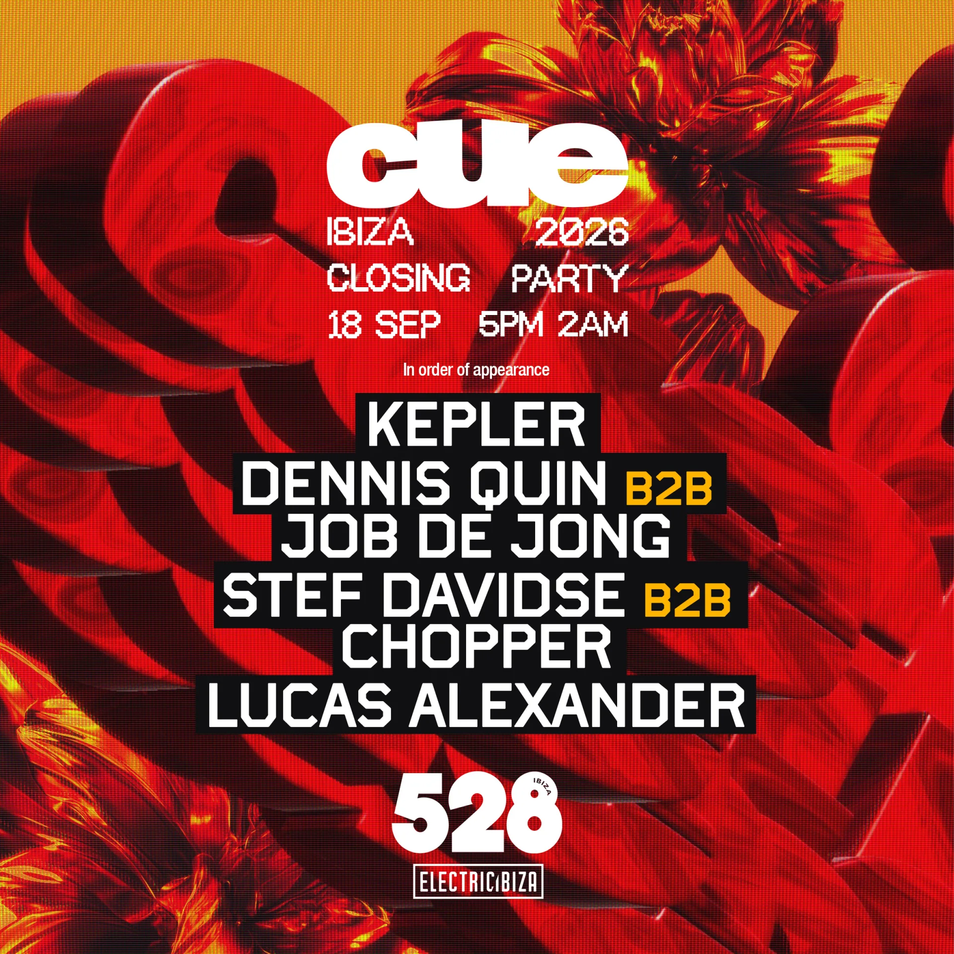Cue at 528 on Friday, September 18, 2026