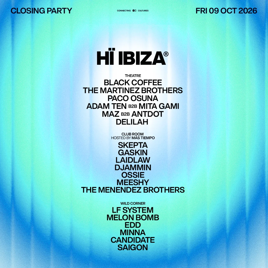 HÏ Ibiza Closing at HÏ Ibiza on Friday, October 9, 2026