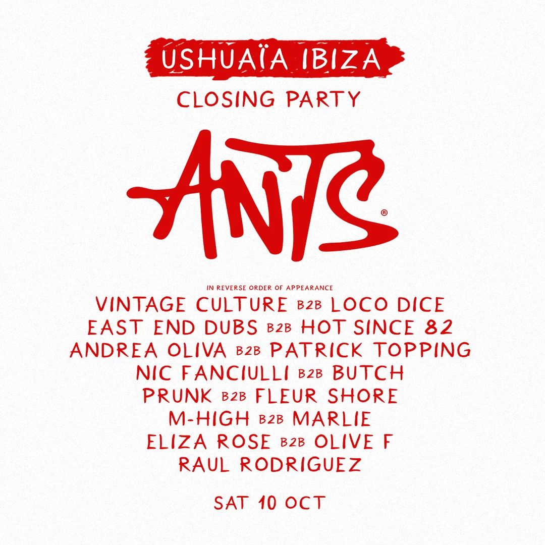 Ushuaïa Closing at Ushuaïa on Saturday, October 10, 2026