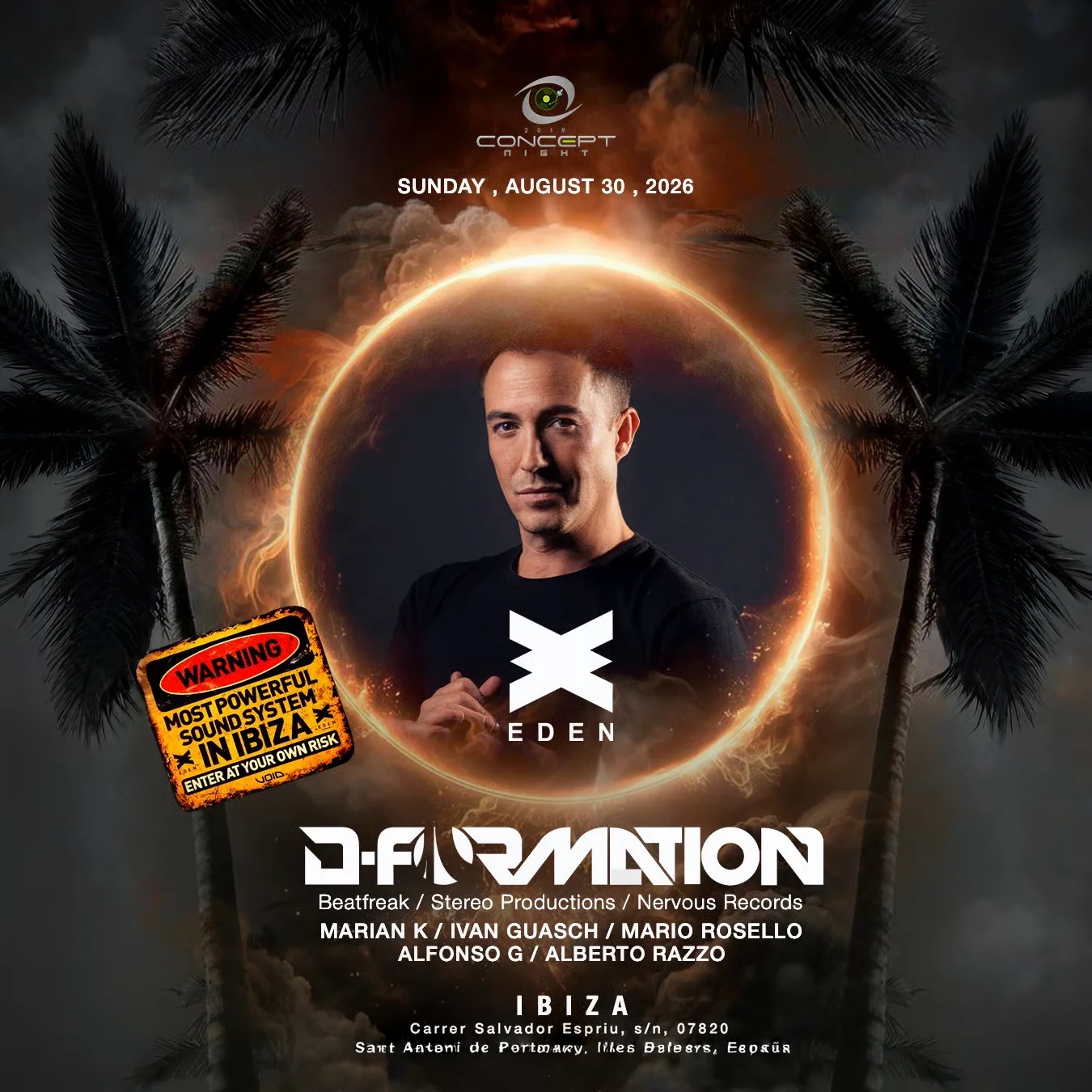 D-Formation at Eden on Sunday, August 30, 2026