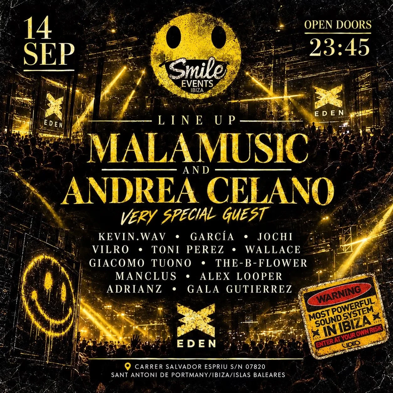 Smile at Eden on Monday, September 14, 2026