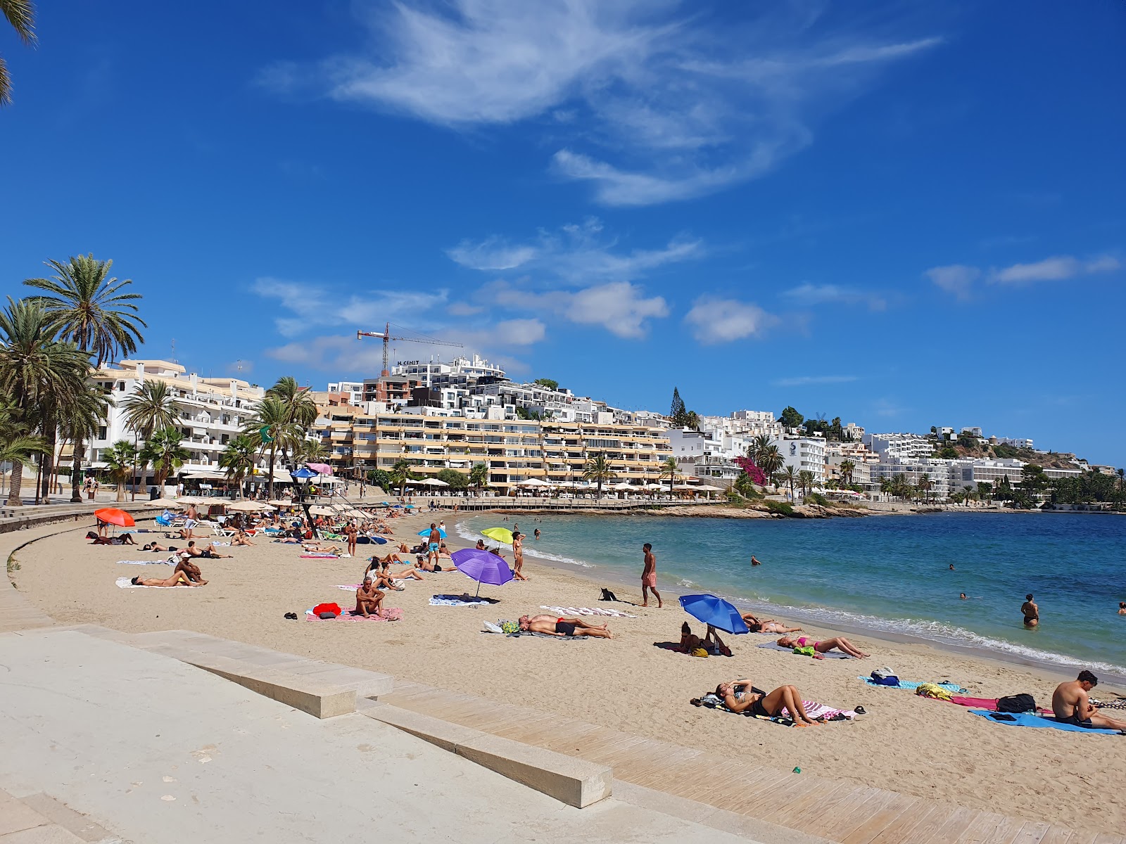 Platja de ses Figueretes — Beach in Ibiza Town, Ibiza